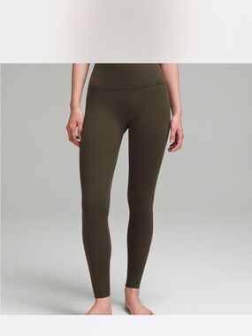Olive Green Women's Lululemon Align Leggings
